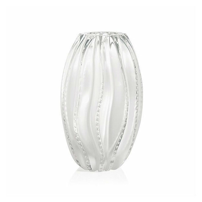Lalique Medusa crystal vase