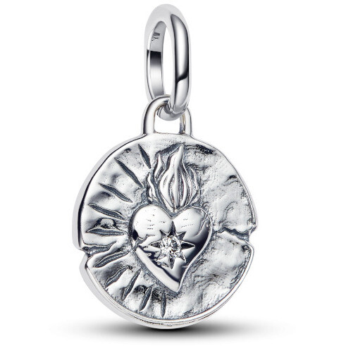 Medallion Pandora Cuore Sacro "Amor Vincit Omnia"