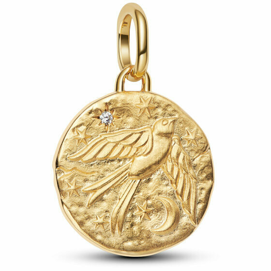 Medallion Pandora Rondine "Dum Vita Est Spes Est"