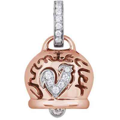 Medium Chantecler pendant in rose gold Medium Chantecler pendant in rose gold