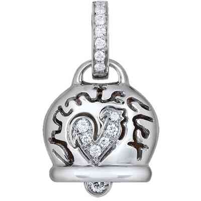 Medium Chantecler pendant in white gold Medium Chantecler pendant in white gold