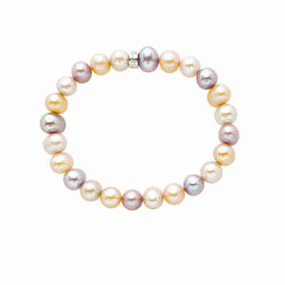 Mimi elastic bracelet with 7-8 mm multicolor pearls Mimi elastic bracelet with 7-8 mm multicolor pearls