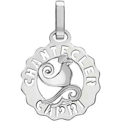 Mini Chantecler Logo Gallo pendant in silver Mini Chantecler Logo Gallo pendant in silver