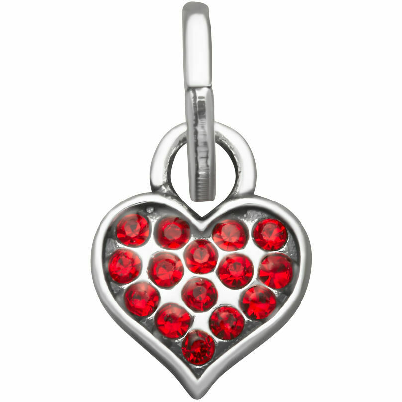 Mini Charm Giovanni Raspini Cuore Crystal Rosso