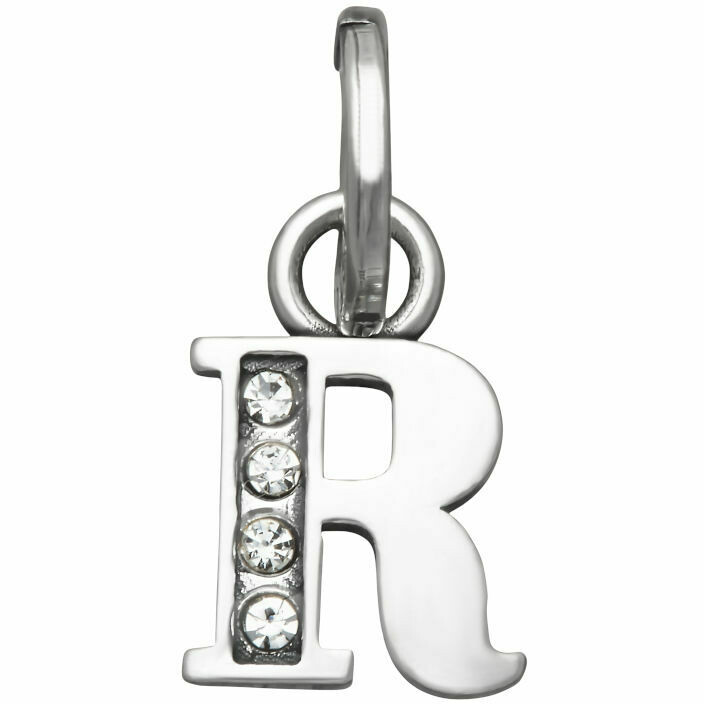 Mini Charm Giovanni Raspini Letter R Crystal