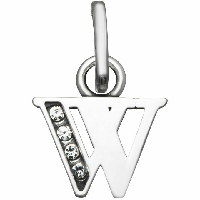 Mini Charm Giovanni Raspini Lettera W Crystal