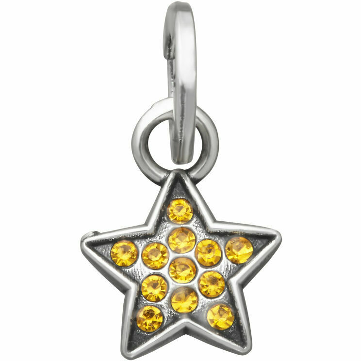Mini Charm Giovanni Raspini Star Crystal Yellow