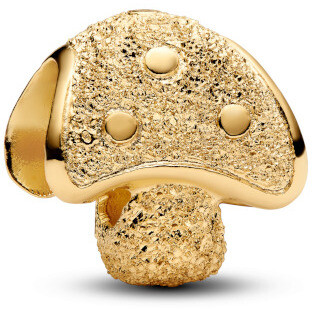 Mini Charm Pandora Fungo diamantato placcato oro Mini Charm Pandora Fungo diamantato placcato oro