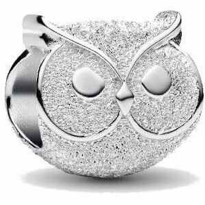 Mini Charm Pandora Gufo effetto diamantato