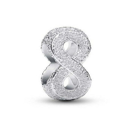 Mini Charm Pandora Infinito effetto diamantato