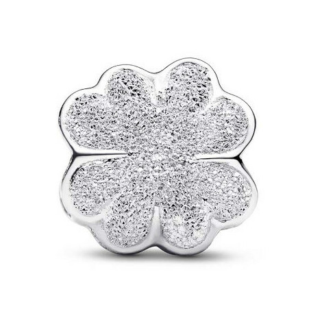 Mini Charm Pandora Quadrifoglio effetto diamantato