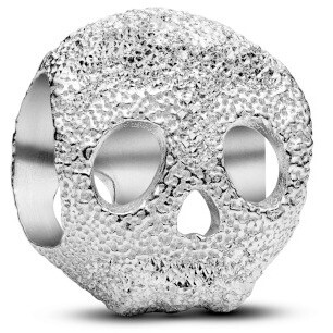 Mini Charm Pandora Teschio diamantato in argento Mini Charm Pandora Teschio diamantato in argento
