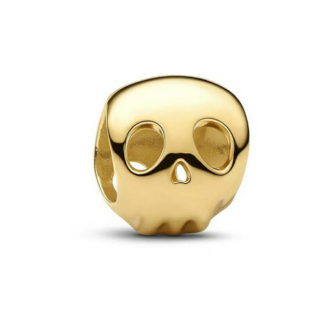 Mini Charm Pandora Teschio placcato in oro