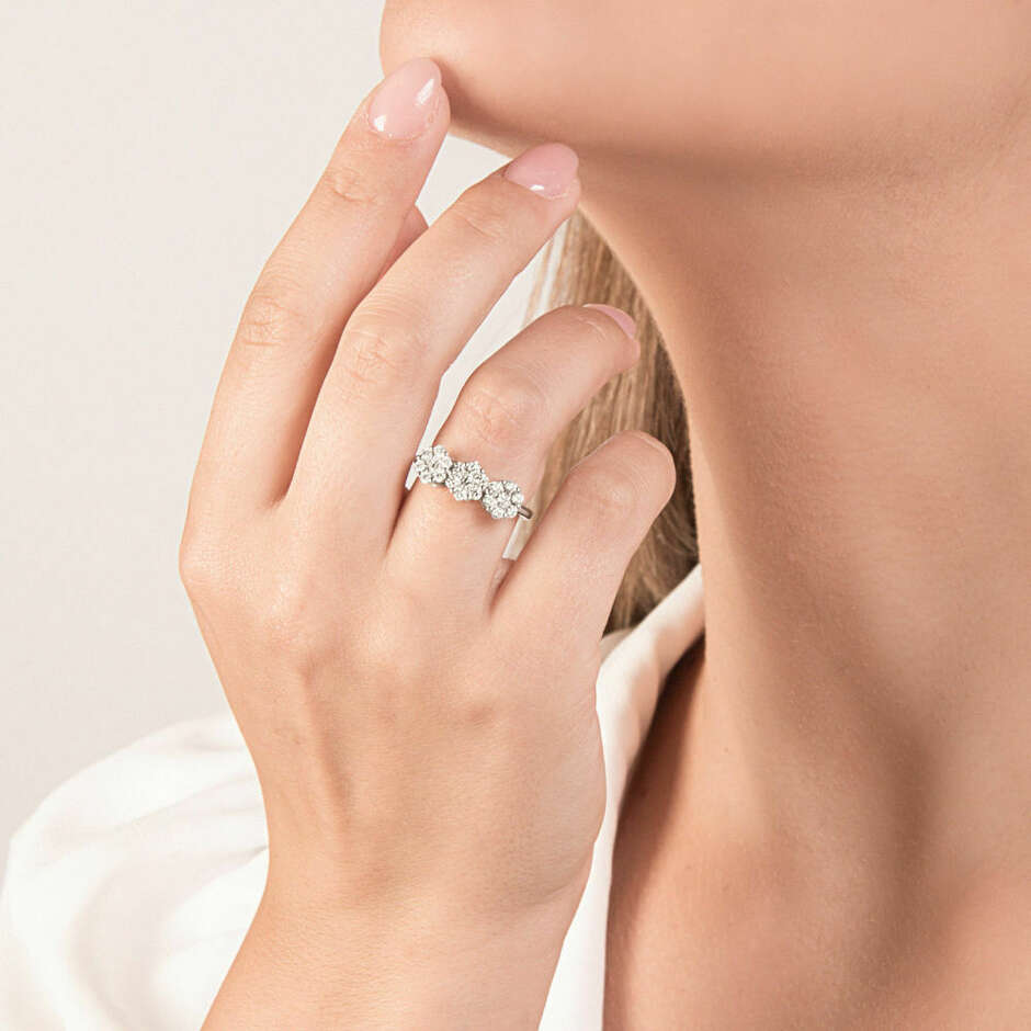 Mirco Visconit Trilogy Magic Ring with Diamonds