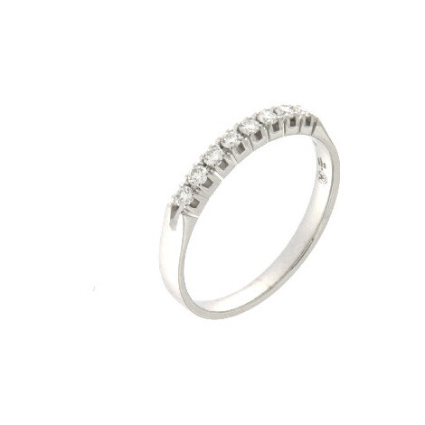 Mirco Visconti band ring in white gold and diamonds