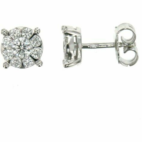 Mirco Visconti earrings in white gold and diamonds
