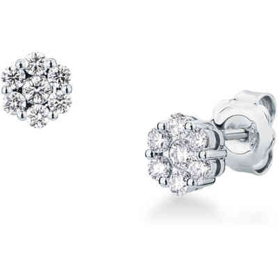 Mirco Visconti earrings in white gold and pave diamonds