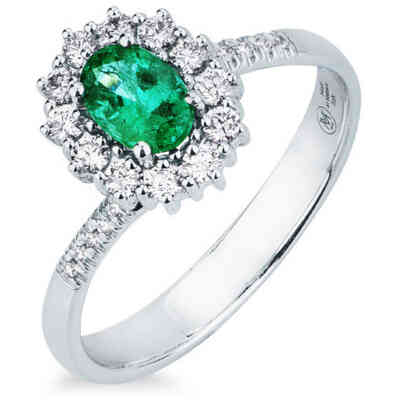 Mirco Visconti Emerald and Diamond Ring