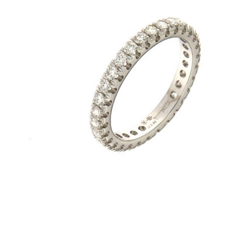 Mirco Visconti eternity ring in white gold and diamonds