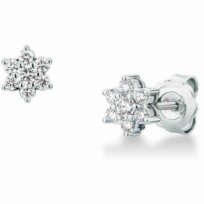 Mirco Visconti flower earrings with diamonds Mirco Visconti flower earrings with diamonds