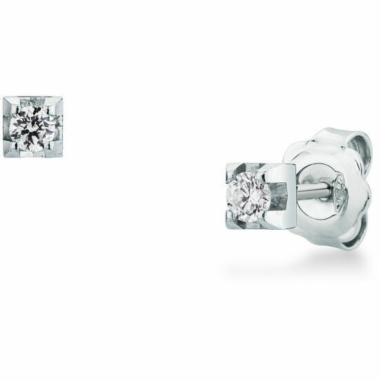 Mirco Visconti light point earrings in white gold and diamonds