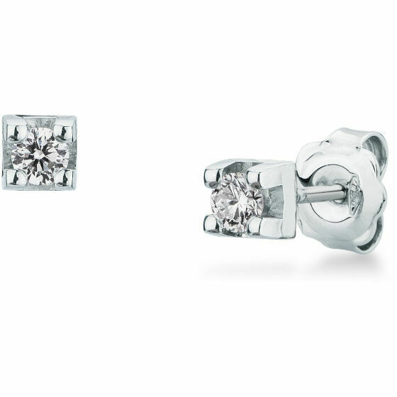 Mirco Visconti light point earrings in white gold and diamonds