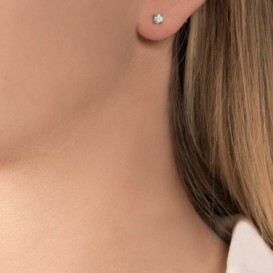 Mirco Visconti light point earrings in white gold and diamonds