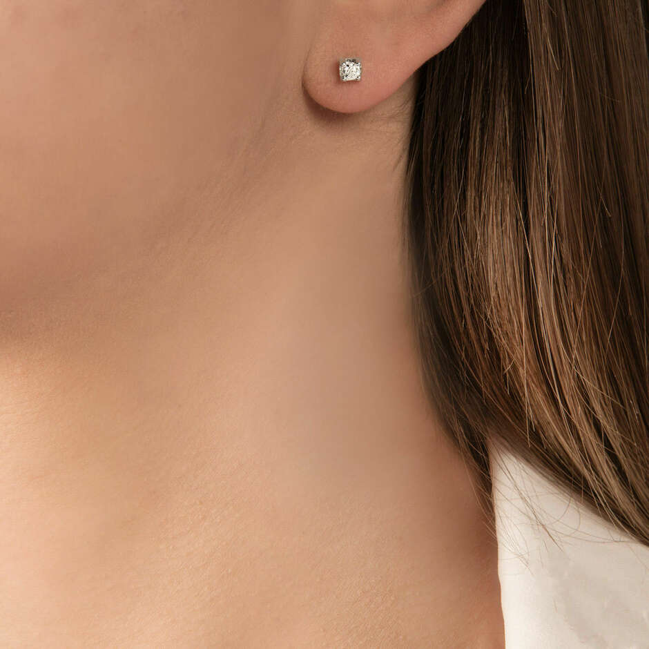 Mirco Visconti light point earrings in white gold and diamonds