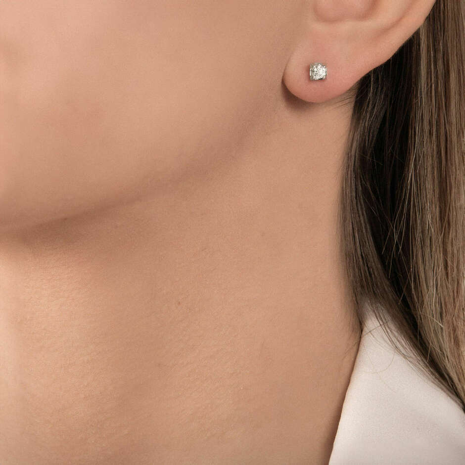 Mirco Visconti light point earrings with diamonds