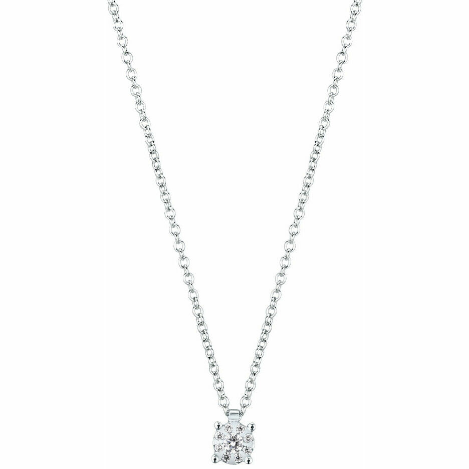 Mirco Visconti light point necklace in white gold and diamonds