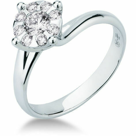 Mirco Visconti multi-stone solitaire ring with diamonds