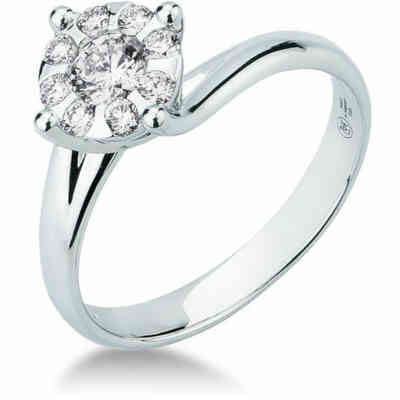 Mirco Visconti multi-stone solitaire ring with diamonds Mirco Visconti multi-stone solitaire ring with diamonds