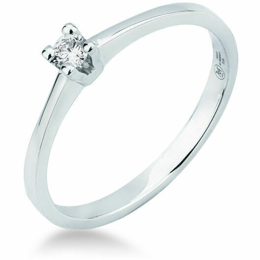 Mirco Visconti solitaire ring in white gold with diamond