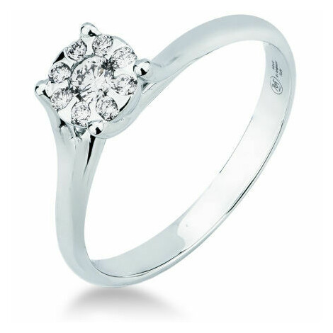 Mirco Visconti solitaire ring with diamonds