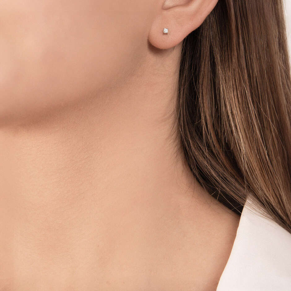 Mirco Visconti stud earrings with diamonds