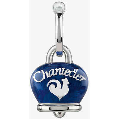 Monorecchino in Argento Chantecler Et Voilà Campanella media e Smalto Blu con Stelle sul retro Monorecchino in Argento Chantecler Et Voilà Campanella media e Smalto Blu con Stelle sul retro