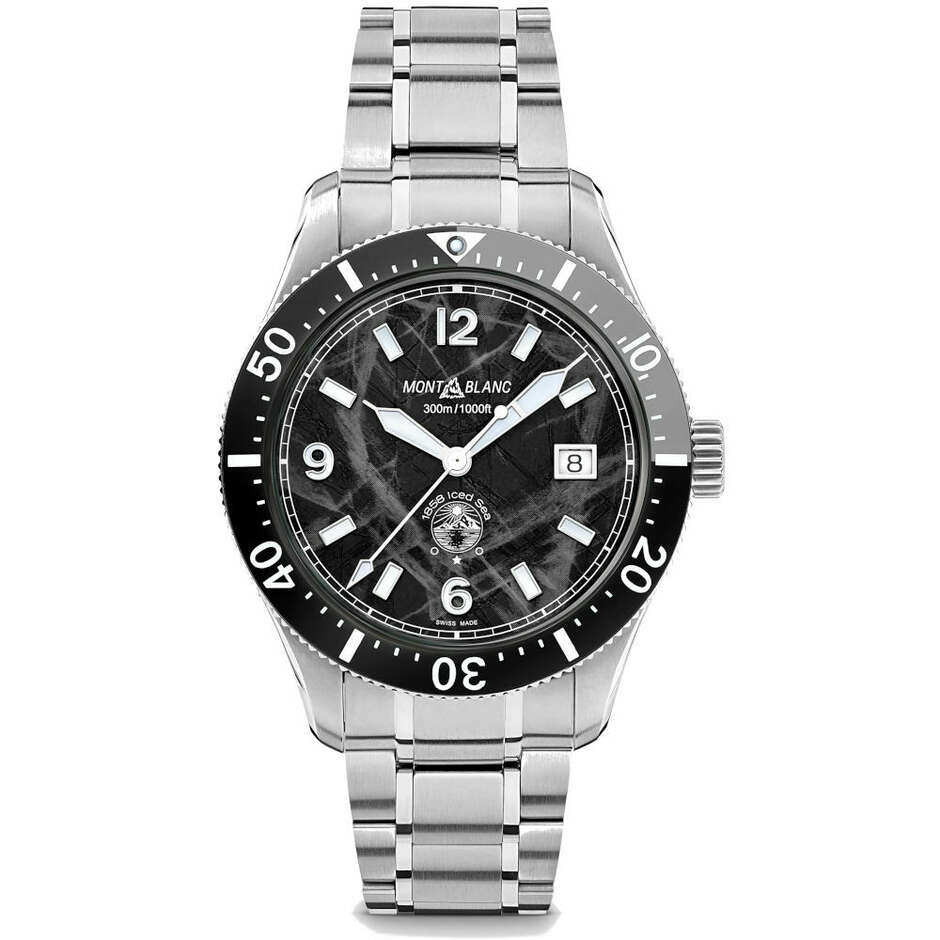 Montblanc 1858 Ice Sea automatic watch, black