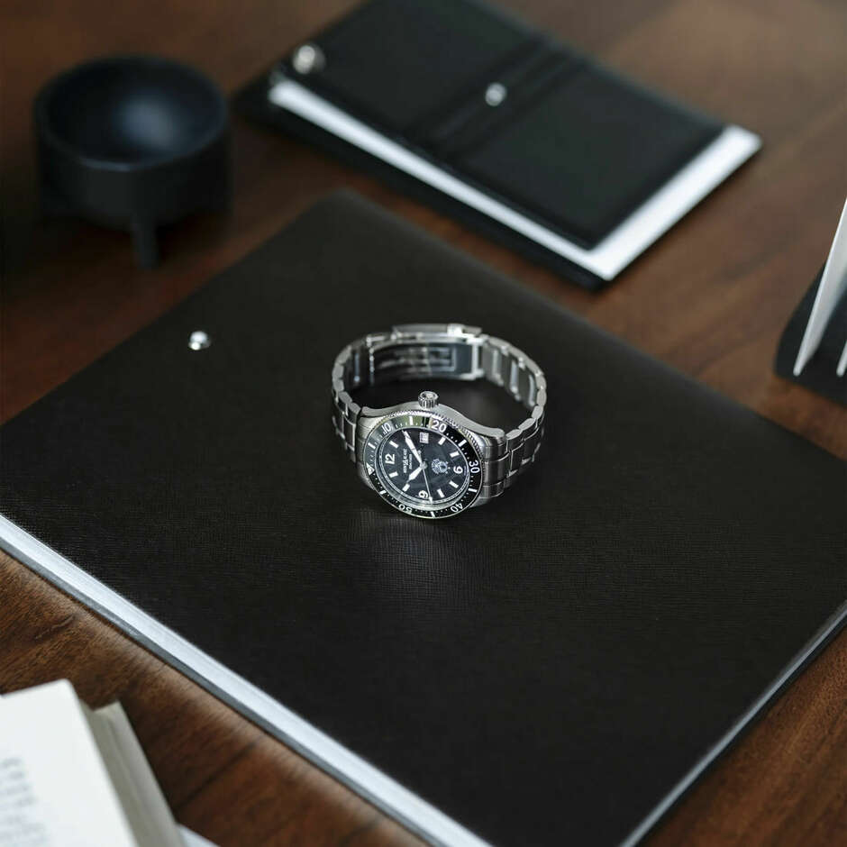 Montblanc 1858 Ice Sea automatic watch, black