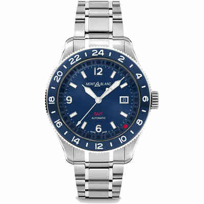 Montblanc 1858C GMT 42mm blue automatic watch Montblanc 1858C GMT 42mm blue automatic watch