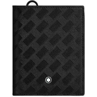 Montblanc Extreme 6 scomparti da Uomo in Pelle Nera Goffrata Montblanc Extreme 6 scomparti da Uomo in Pelle Nera Goffrata