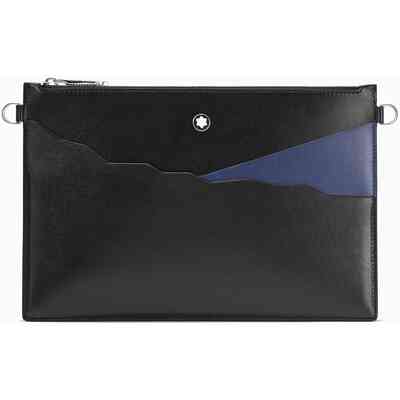 Montblanc Meisterstuck case in black and blue leather Montblanc Meisterstuck case in black and blue leather