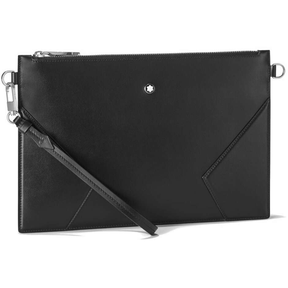 Montblanc Meisterstuck document pouch in black leather