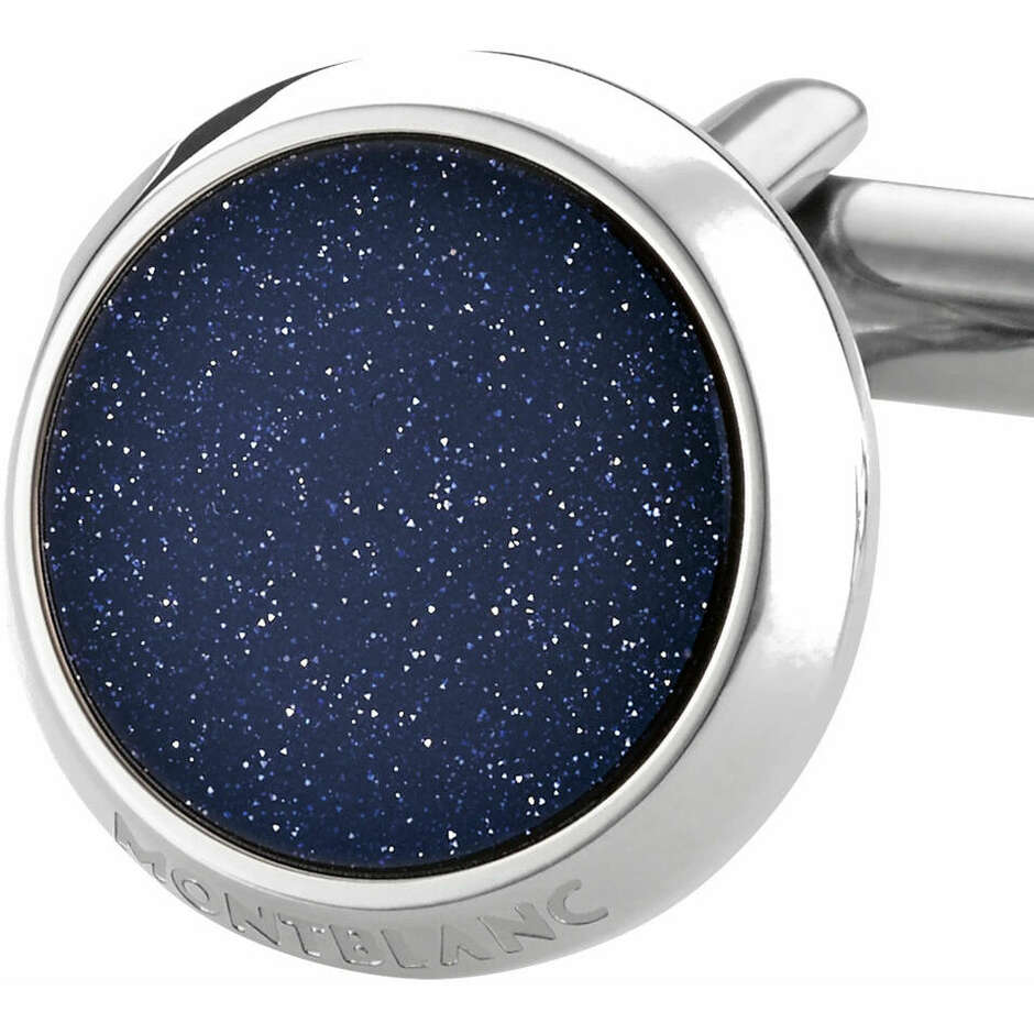 Montblanc Meisterstuck shirt cufflinks in steel and heliolite