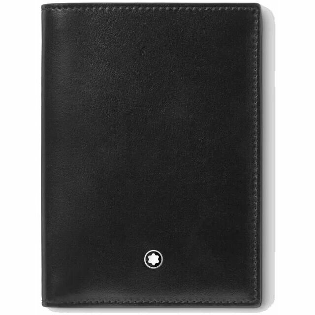 Montblanc Meisterstuck vertical wallet in black leather