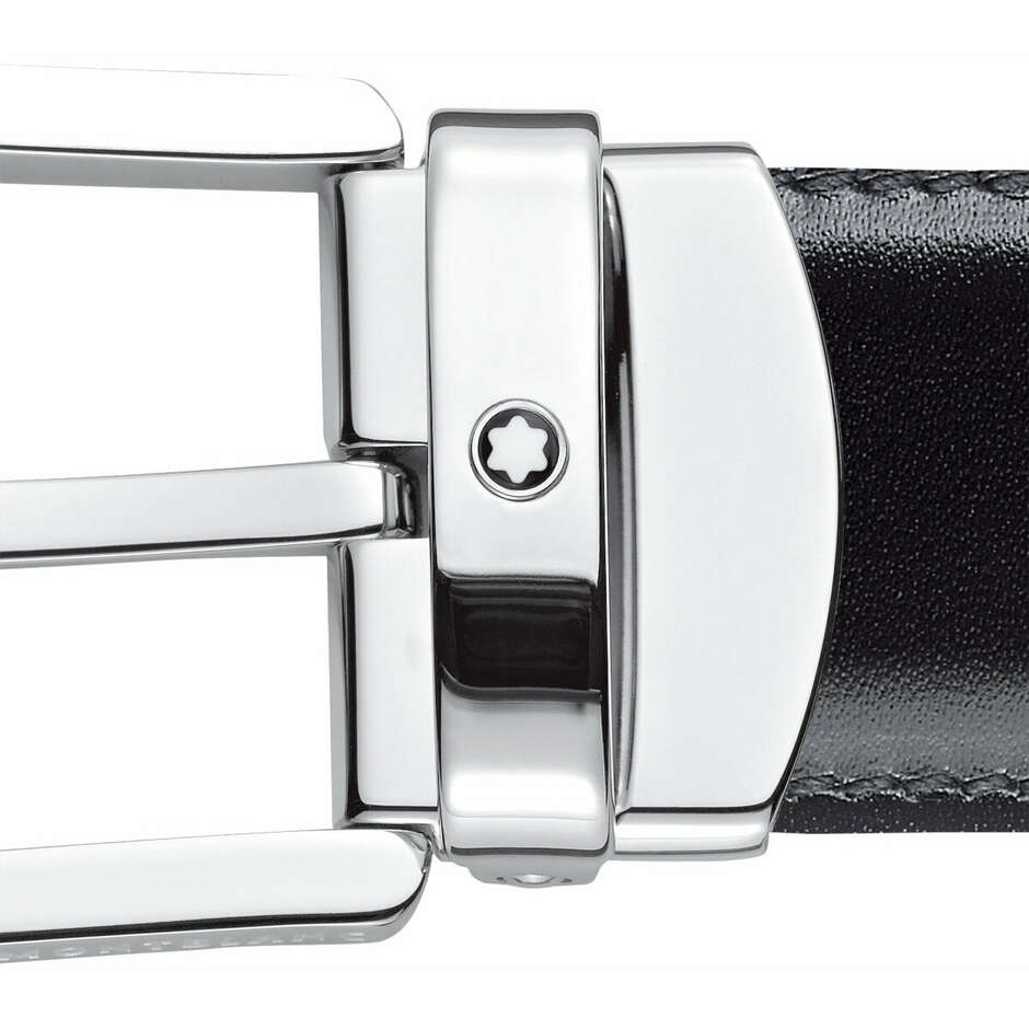 Montblanc Men's belt in reversible leather with horseshoe buckle