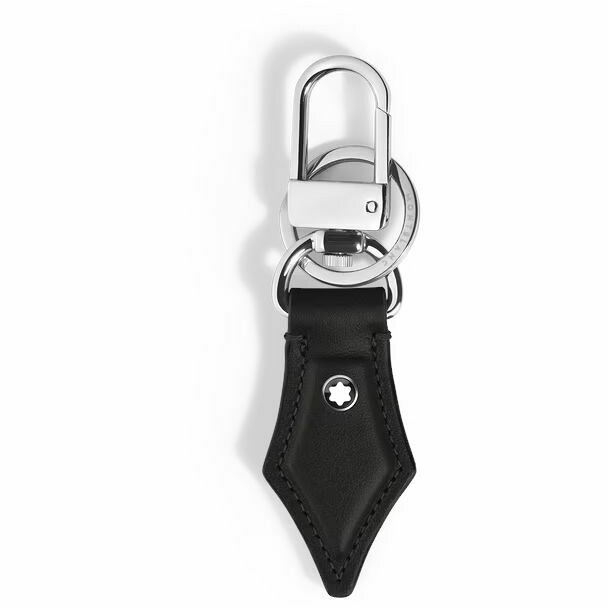 Montblanc nib-shaped leather key ring