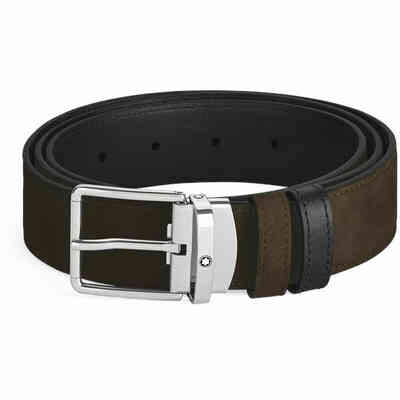 Montblanc Reversible Leather Belt Brown Black 35mm