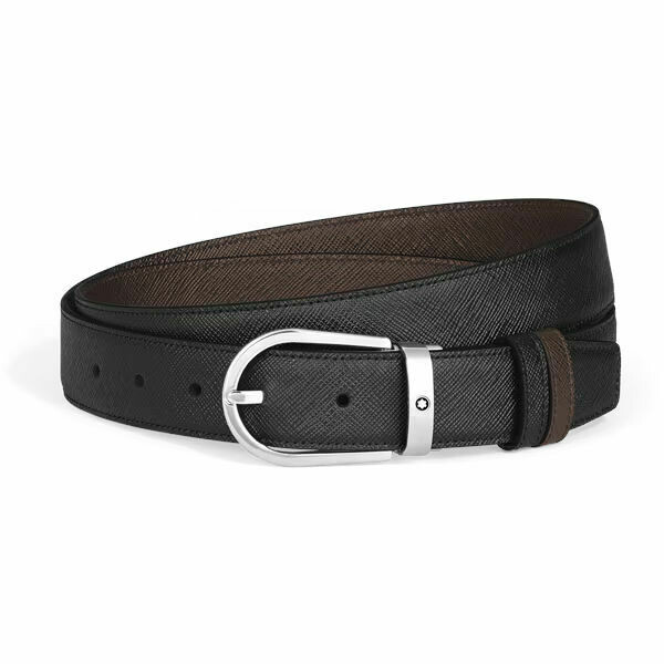 Montblanc Reversible Sartorial Horseshoe Leather Belt