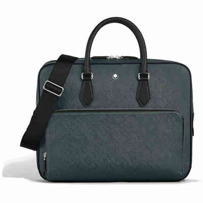 Montblanc Sartorial Medium Briefcase, Blue Montblanc Sartorial Medium Briefcase, Blue
