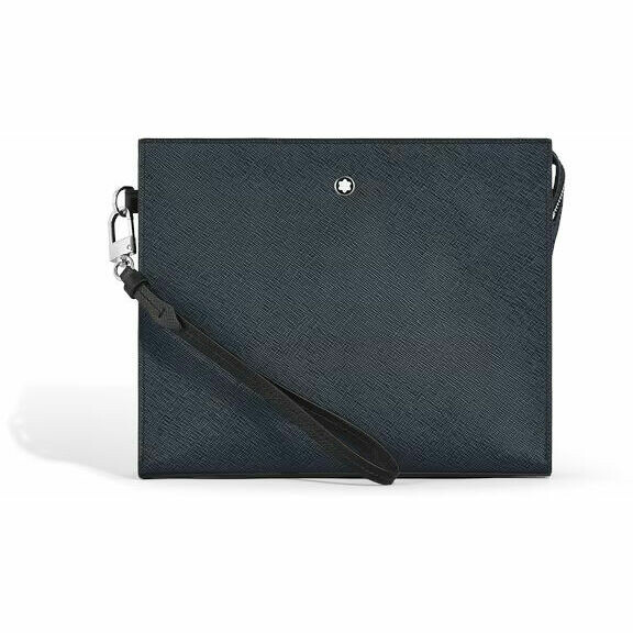 Montblanc Sartorial Tweed Blue Clutch